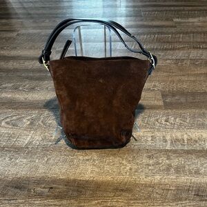 Authentic Coach Legacy Suede Bucket Handbag